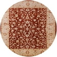thumbnail image 1 of Ahgly Company Indoor Round Mid-Century Modern SandyBrown Oriental Area Rugs, 5' Round, 1 of 6