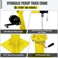 thumbnail image 4 of Telyswee Pickup Truck Crane with Hand Winch, 2000-Lb. Capacity Truck Jib Engine Hoist Crane 360° Swivel Folding Truck-Mounted Bed Crane, 4 of 8