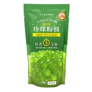 Wufuyuan Boba Tapioca Pearls 3-Pack Variety (Black, Rainbow, Green Tea) with 50 Animal Design Straws