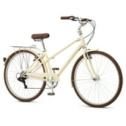 Schwinn Admiral 700c Adult Hybrid Bike, 7 Speed Womens Bike, Cream