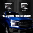 thumbnail image 2 of Spec-D Tuning LED Black Projector Headlights Compatible with 2018-2020 Ford F150, Left + Right Pair Headlamps Assembly, 2 of 6