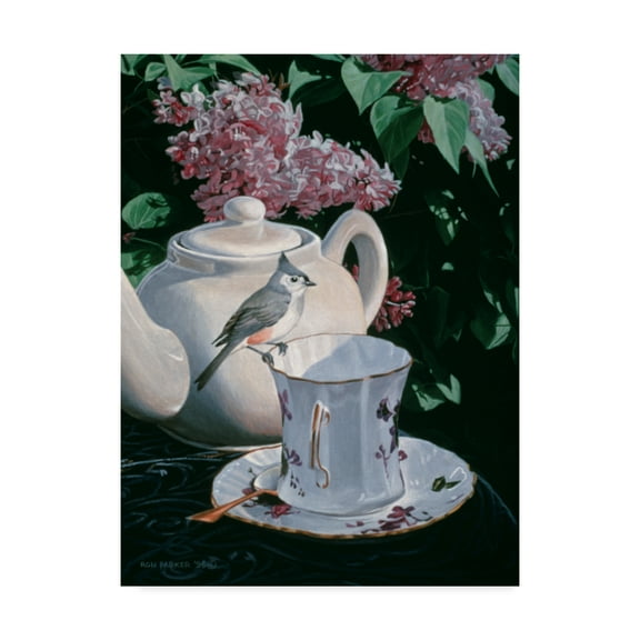 Trademark Fine Art 'Tufted Titmouse' Canvas Art by Ron Parker