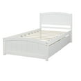 thumbnail image 4 of Tcbosik Twin size Platform Bed with Two Drawers, White, 4 of 9
