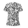 thumbnail image 3 of Uemuo Hand Drawn Snake Drawing Women's Deep V-Neck Low Cut Tops - Casual Loose Fit with Stainless Steel Loop, Soft, Breathable, Perfect for Office, Travel, and Daily Wear-Medium, 3 of 5