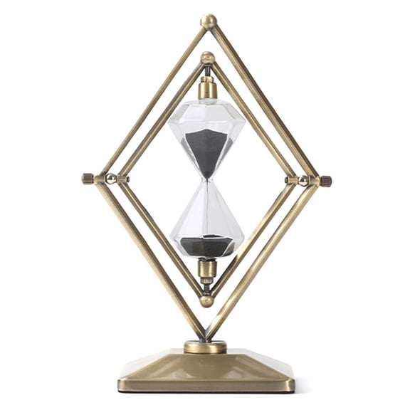 Hourglass Sand Timer, Glass Hourglass Timer, 15 Minutes Sandglass for Classroom, Home, Kitchen, Decoration