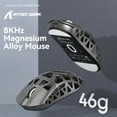 thumbnail image 2 of ATTACK SHARK R3 Gaming Mouse 8K 46g Magnesium Alloy SUPERLIGHT Mouse, 8000Hz Wireless Polling Rate, 6 Adjustable DPI up to 26000, PixArt PAW3395 Gaming Sensor, BT/2.4G Wireless/Wired, 2 of 7