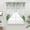 Gray, variant on St. Patrick's Swag Valances for Windows, Kitchen Window Curtains Over Sink, Luck Shamrock Eucalyptus Leaves Flowers Vintage Window Treatment Curtains for Living Room/Bedroom 2 Panel Sets 36"x45"