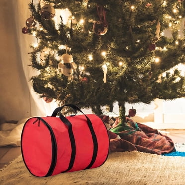 Alipis Christmas Light Storage Bag Xmas Light Cord Organizer Holiday Storage Containers Holiday Christmas Lights Bulbs Bag Carrying Bag Case For Bulbs Tree Lights
