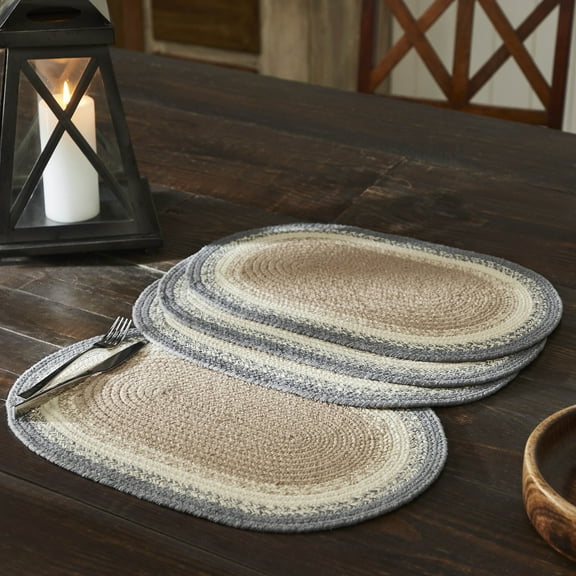 VHC Brands Finders Keepers Oval Placemat Set of 4 13x19