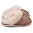 thumbnail image 3 of POINTERTECK Chaussons en Mousse à Mémoire de Forme pour Femmes Doublure en Fausse Fourrure Chaussures de Maison à Enfiler Intérieur & Extérieur, 3 of 6