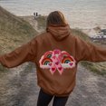 thumbnail image 2 of Godom Womens Casual Hoodies Crew Neck Long Sleeve Sweatshirts with Pocket Lightweight Pullover Top Size S-3XL, 2 of 5