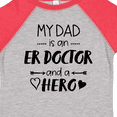 thumbnail image 4 of Inktastic My Dad is an ER Doctor and a Hero Boys or Girls Toddler T-Shirt, 4 of 5