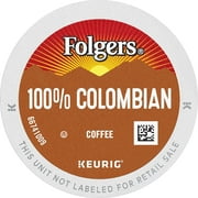 Folgers 100% Colombian Medium Roast Coffee, 96 Keurig K-Cup Pods 100% Colombian- Medium Roast 24 Count (Pack of 4)