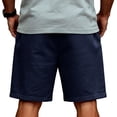 thumbnail image 4 of JULMCOMO American Flag Men's Shorts Drawstring Red White Blue Loose 250 Anniversary USA Summer Shorts for 1776 with Pockets Dark Blue S, 4 of 4