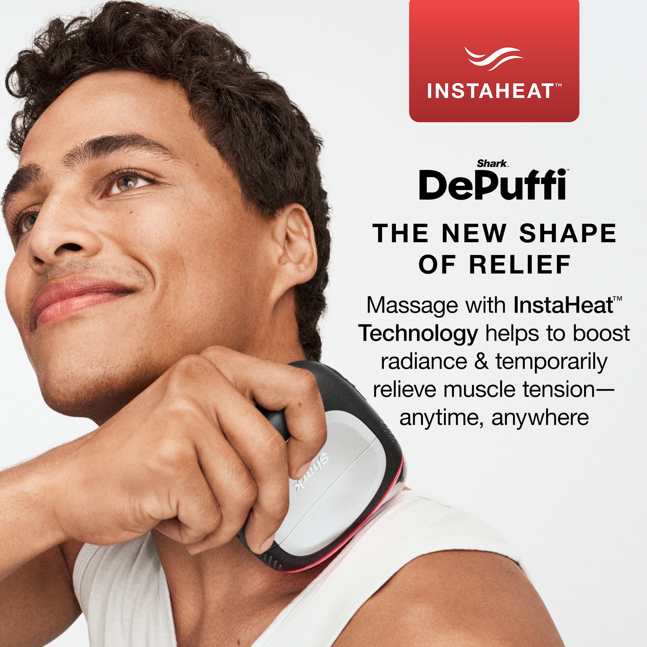 Shark Depuffi, Instant Hot + Cold Contrast Therapy Device, InstaChill Tech, InstaHeat Tech, Depuff, Soothe, Contour, FH220BK Black
