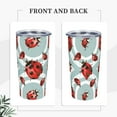thumbnail image 4 of Kll Insects Stainless Steel Vacuum Insulated Coffee Cup 20 Oz Insulated Travel Mug Water Cup With Leak-Proof Straw Lid & Flip Lid,1 Metal Straws,1 Cleaning Brush, 4 of 8