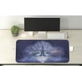 thumbnail image 2 of Fantasy Computer Mouse Pad, Fabulous Herons and Tree in Living Water Fictional Mythical Illusory Dreamy Creature, Rectangle Non-Slip Rubber Mousepad X-Large, 35" x 15", Purple, by Ambesonne, 2 of 2