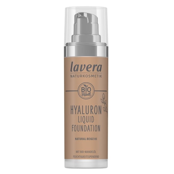 Base de maquillaje líquida Lavera Hyaluron #05 Natural Beige
