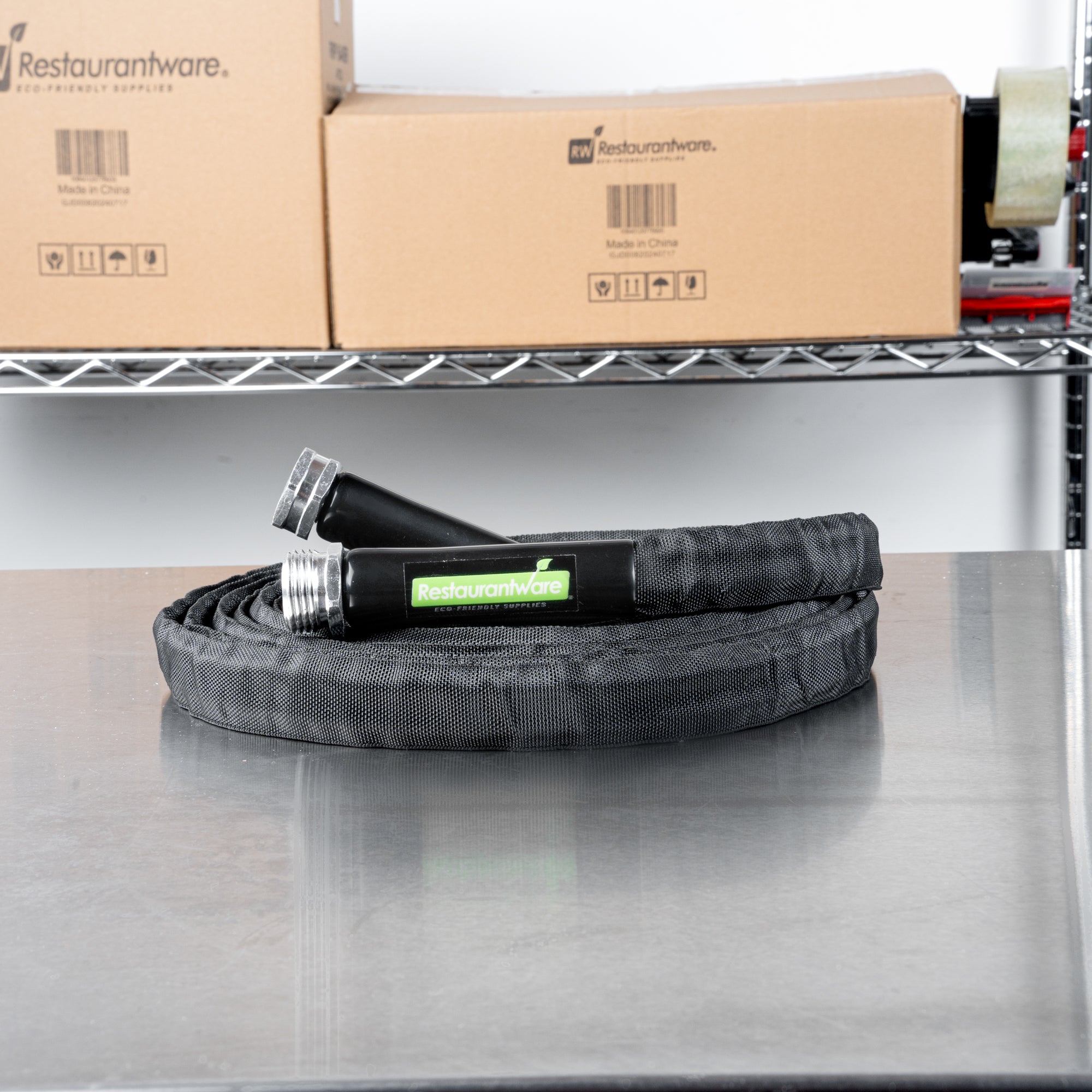 Handy Tek Black Fabric Garden Hose - Lightweight, Kink-Free, Flexible - 25' - 1 count box