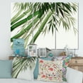 thumbnail image 2 of Designart ' Ancient Dark Green Bamboo ' Traditional Canvas Wall Art Print, 2 of 3