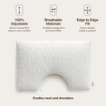 thumbnail image 5 of Coop Home Goods Original Cut-Out Pillow, Queen, Memory Foam, Neck Support, Side Sleeper, 5 of 9