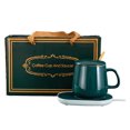 thumbnail image 1 of Juego de tazas calentadoras de café, posavasos calefactores de tazas de cerámica, juego de posavasos calefactores para tazas de café, almohadilla de temperatura constante, tecnología de vanguardia, 1 of 8