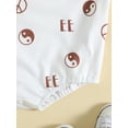 thumbnail image 6 of Bagilaanoe Toddler Baby Girl Boy Rompers Short Sleeve Print Bodysuits 3M 6M 12M 18M 24M 3T Kids Casual One Piece Short Jumpsuit, 6 of 9