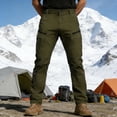 thumbnail image 4 of Men's Cargo Pants Elastic Waist Straight Leg Summer Outdoors Long Pants Casual Loose Hiking Camping Travel Running Trousers, 4 of 6