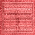 thumbnail image 1 of Ahgly Company Machine Washable Indoor Square Oriental Red Modern Area Rugs, 7' Square, 1 of 4
