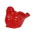thumbnail image 3 of Ceramic Bird Figurine with Wings Up Large - White - Benzara, 3 of 3