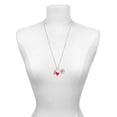 thumbnail image 3 of Delight Jewelry Silvertone Delighted Rectangle - Red Heart Nurse Strong Zoe Necklace, 3 of 4