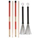 thumbnail image 3 of Cepillo de tambor retráctil, juego de cepillos para baquetas Jazz Drum Stick Drum Stick Funcionalidad versátil, 3 of 12