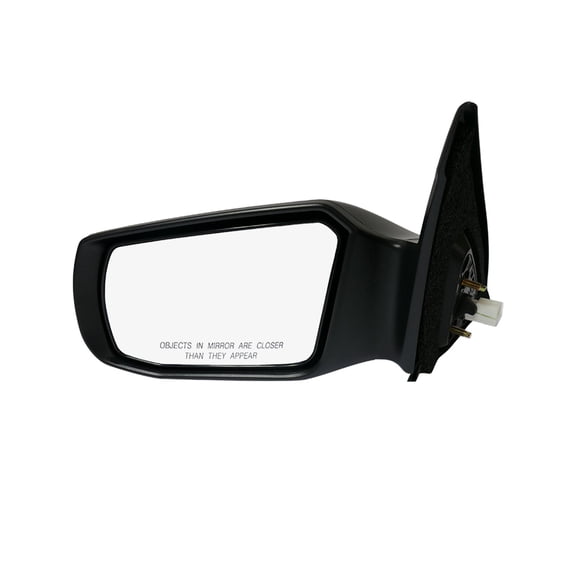 Left Driver Side Power Non-Folding W/Cover View Mirror Chrome/Flat Black Smooth For 2007-2012 Nissan Altima
