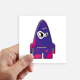 thumbnail image 1 of Universo Alien Purple Monster Pegatinas de pared cuadrado de 10 cm maleta portatil Motobike Decal 8pcs, 1 of 1