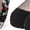 Black, variant on 7 Pairs Women's Sheer Ankle Socks, Fancy Nylon Mesh Socks with Reinforced Heel Toe, Black/White/Purple, US Size 5-9