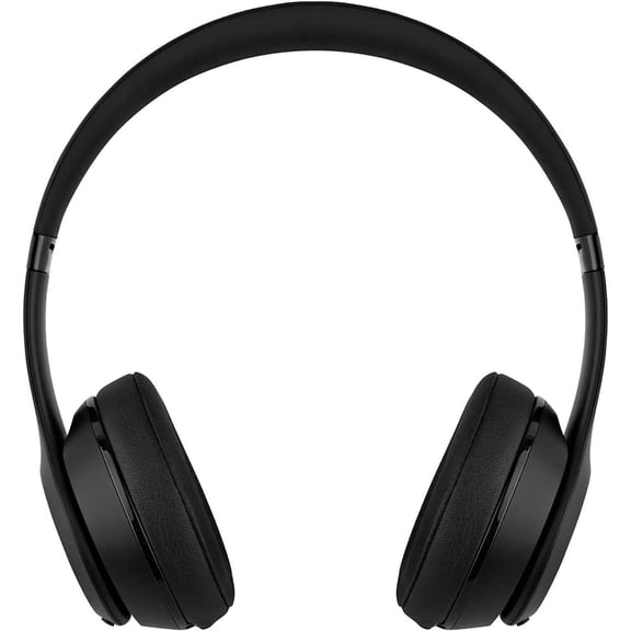 Restored Beats Solo 3 Wireless On-Ear Headphones Bluetooth Class 1 Apple W1 Chip Foldable Design Black