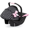 thumbnail image 2 of Bayer Design Dolls: Asiento de coche de lujo: Corazones negros y rosas - Accesorio de juego de simulación para muñecas/peluches de hasta 18 pulgadas, a partir de 3 años, grande, 2 of 5