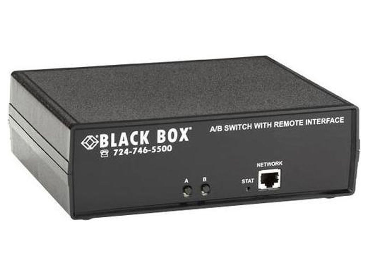 Black Box CAT6 Remotely Controlled Layer 1 A/B Switch, Latching, Ethernet, RS-232