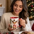 thumbnail image 7 of Hometravel Christmas Reindeer Ceramic Coffee Mug, Milk Cup with Flat Design, Holiday Drinkware for Home Kitchen and Christmas Gift, 7 of 7