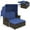 Blue, variant on YYAo Patio Sectional Sets,Patio Adjustable Wicker Daybed with 4-Level Backrest and Soft Cushions-Beige