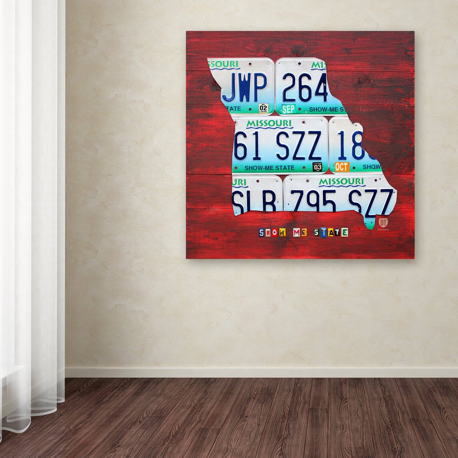 Trademark Fine Art 'Missouri' Canvas Art by Design Turnpike