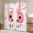 thumbnail image 2 of Manfei Kawaii Boo Pumpkin Curtains Pack of 2 (42x84 Each) for Teen, Cute Cartoon Curtains Blackout, Sugar Halloween Bedroom Curtains, Black Out Curtains Home Decor, 2 of 6