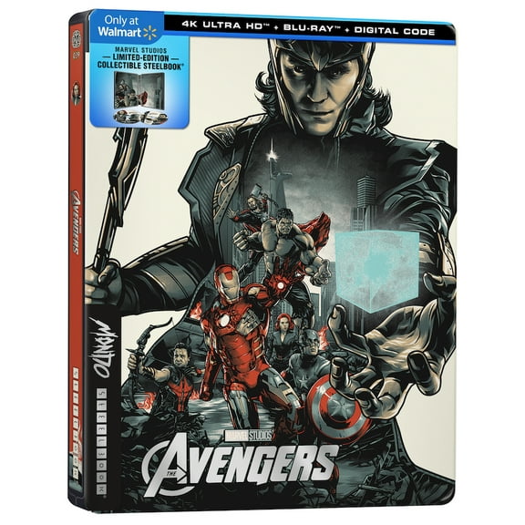 The Avengers Walmart Exclusive Mondo Steelbook (4K Ultra HD   Blu-ray   Digital Code)