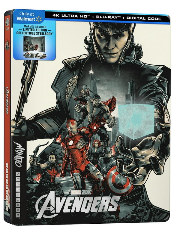 The Avengers Walmart Exclusive Mondo Steelbook (4K Ultra HD + Blu-ray + Digital Code)