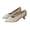 gray-white, variant on Women Pointed Toe Stiletto Pumps, Soft Leather Pleated Dress Heels Slip On Shoes