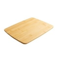 thumbnail image 6 of Mainstays 3-Piece Bamboo Cutting Board Set, 14" x 11"(L), 10" x 8" (M), 8" x 5.5" (S), 100% Natural Bamboo Color, 6 of 8