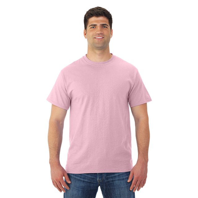 Jerzees T-Shirt à Manches Courtes pour Hommes DRI-POWER Active, S, Rose Classique