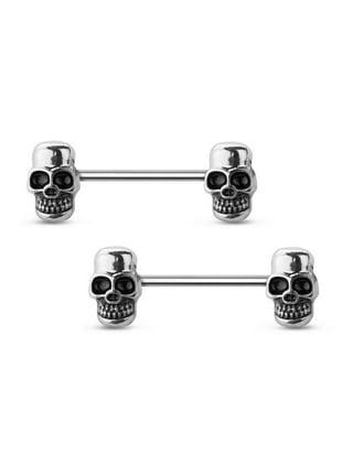 Skull nipple sale rings