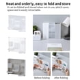 thumbnail image 3 of ziyahi Pencil Case Foldable Cosmetics Storage Box Plastic Desktop Stationery Container Holder, Transparent, 3 of 8