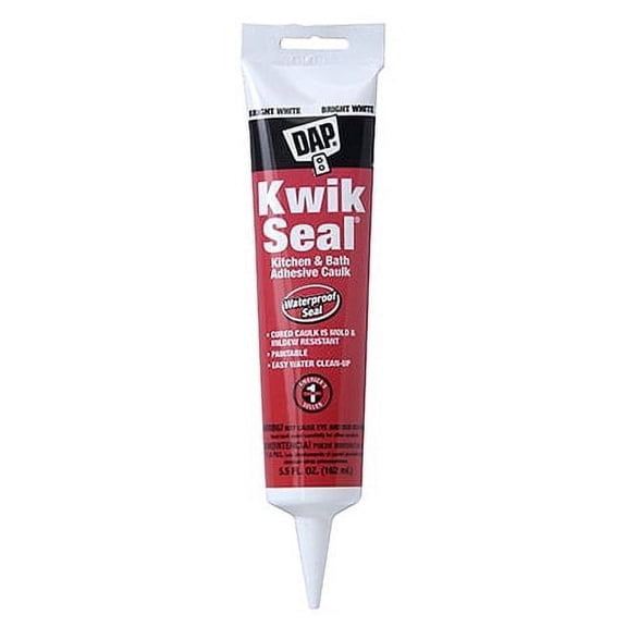 2Pc Dap Kwik Seal 5.5 Oz. White Kitchen & Bath Adhesive Caulk
